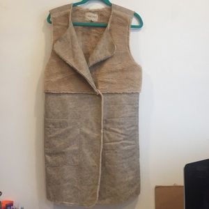 Anthro Faux Fur/Suede Vest